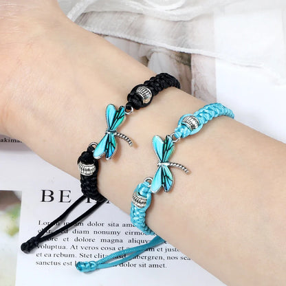 Pulsera de los Sueños de la Libélula Tejida a Mano