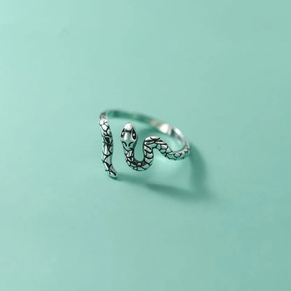 Anillo de Serpiente en Plata de Ley