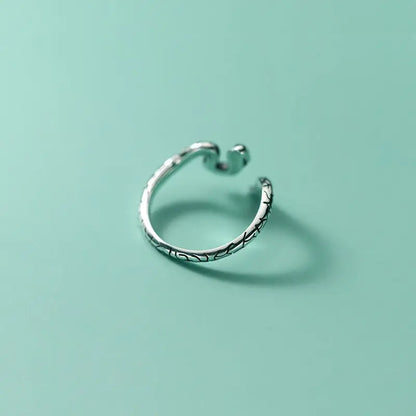 Anillo de Serpiente en Plata de Ley