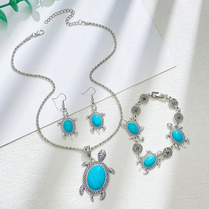 Set de Joyería de Tortuga Turquesa