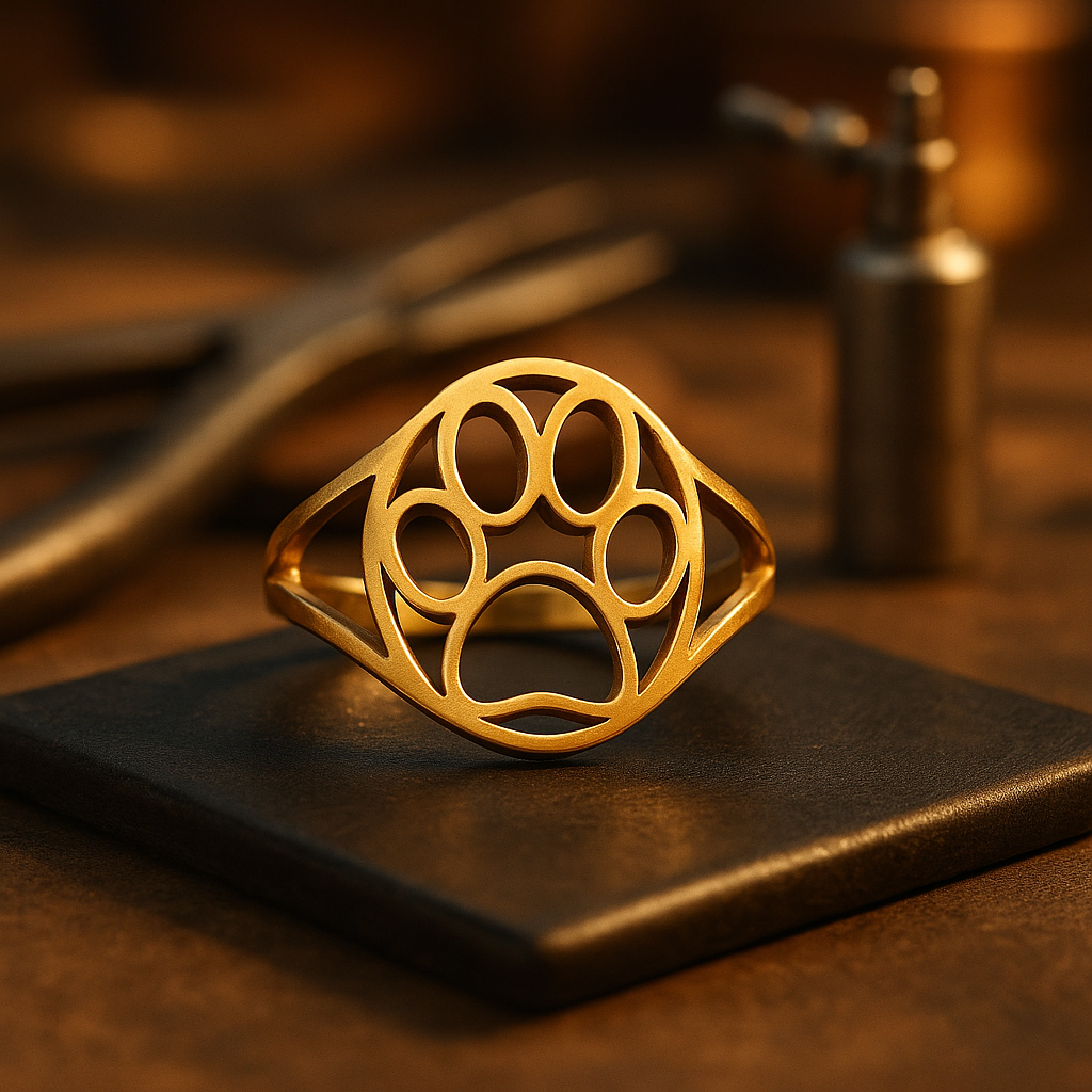 Anillo de Pata Abierta en Acero Inoxidable