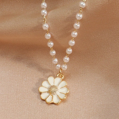 Collar Margarita con Perlas