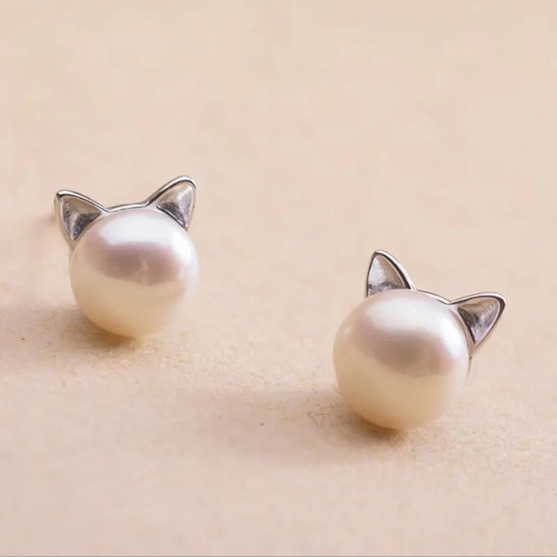 Collar de Gato con Perla con Pendientes de Regalo + Anillo