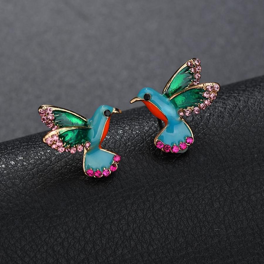 Pendientes de Cristal Colibrí