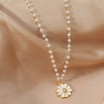 Collar Margarita con Perlas