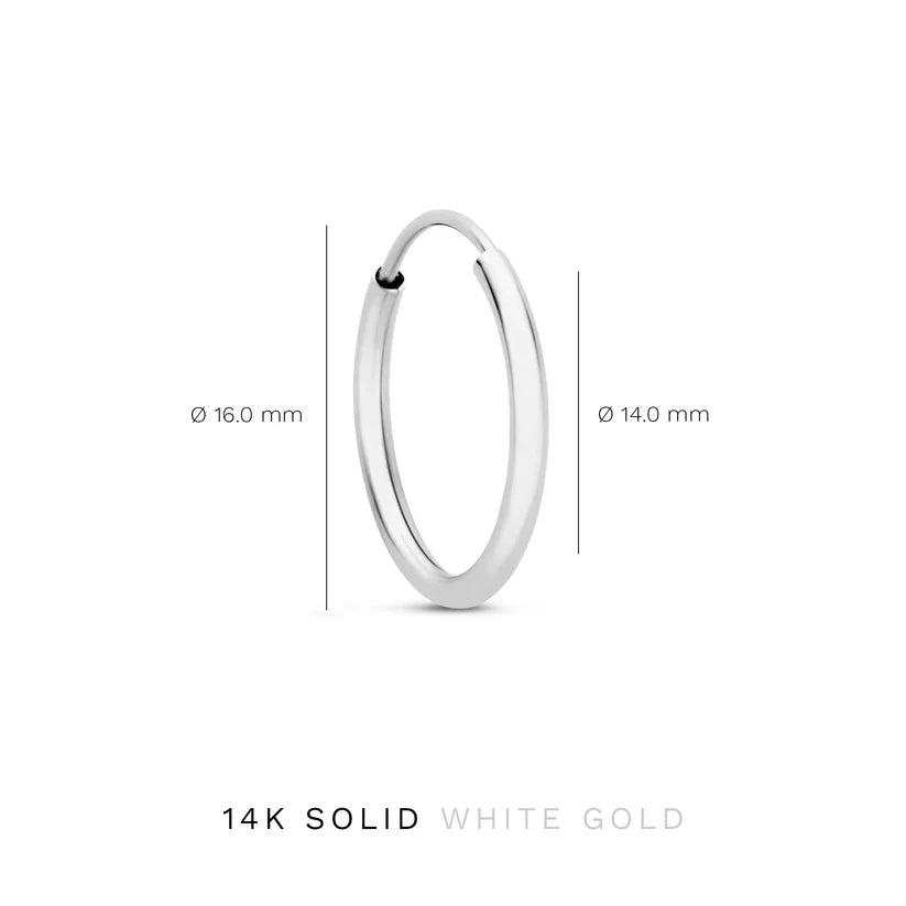 Aretes Noemie Sorel | Oro Blanco