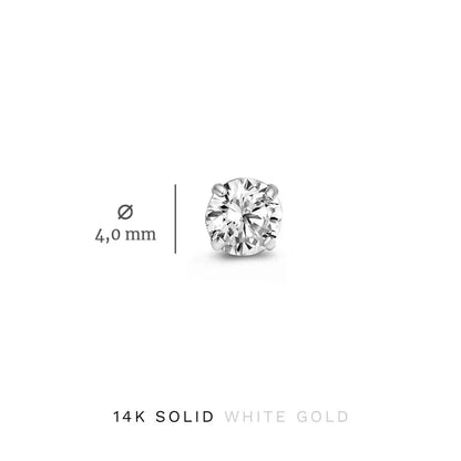 Set de Aretes con Piedras Dara Brillane | Oro Blanco