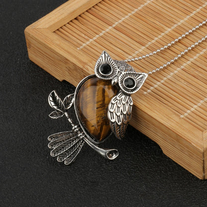 Collar de la Sabiduría del Búho de Cristal