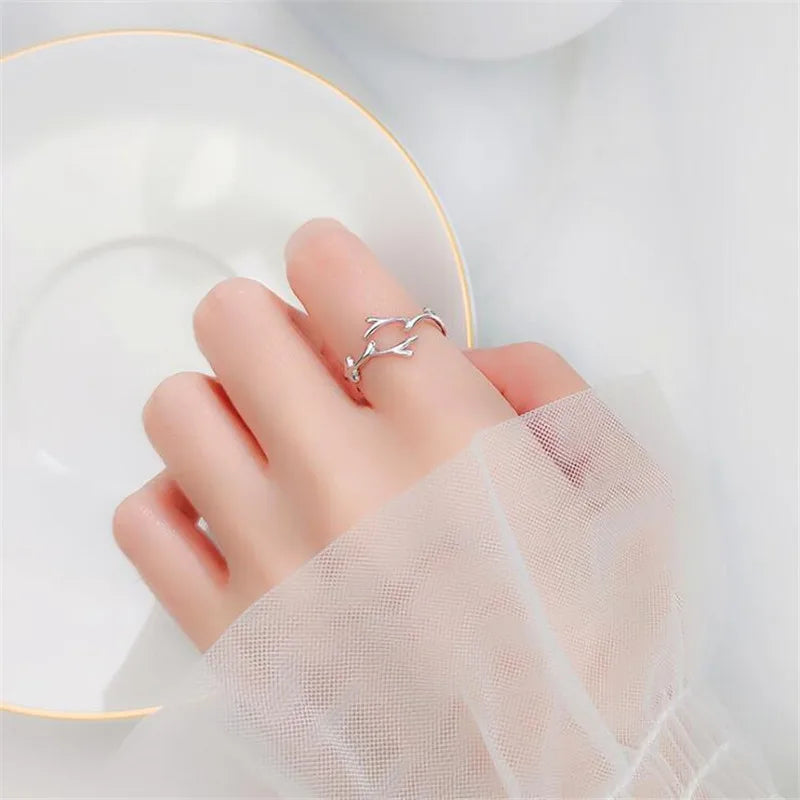 Anillo de Rama en Plata de Ley