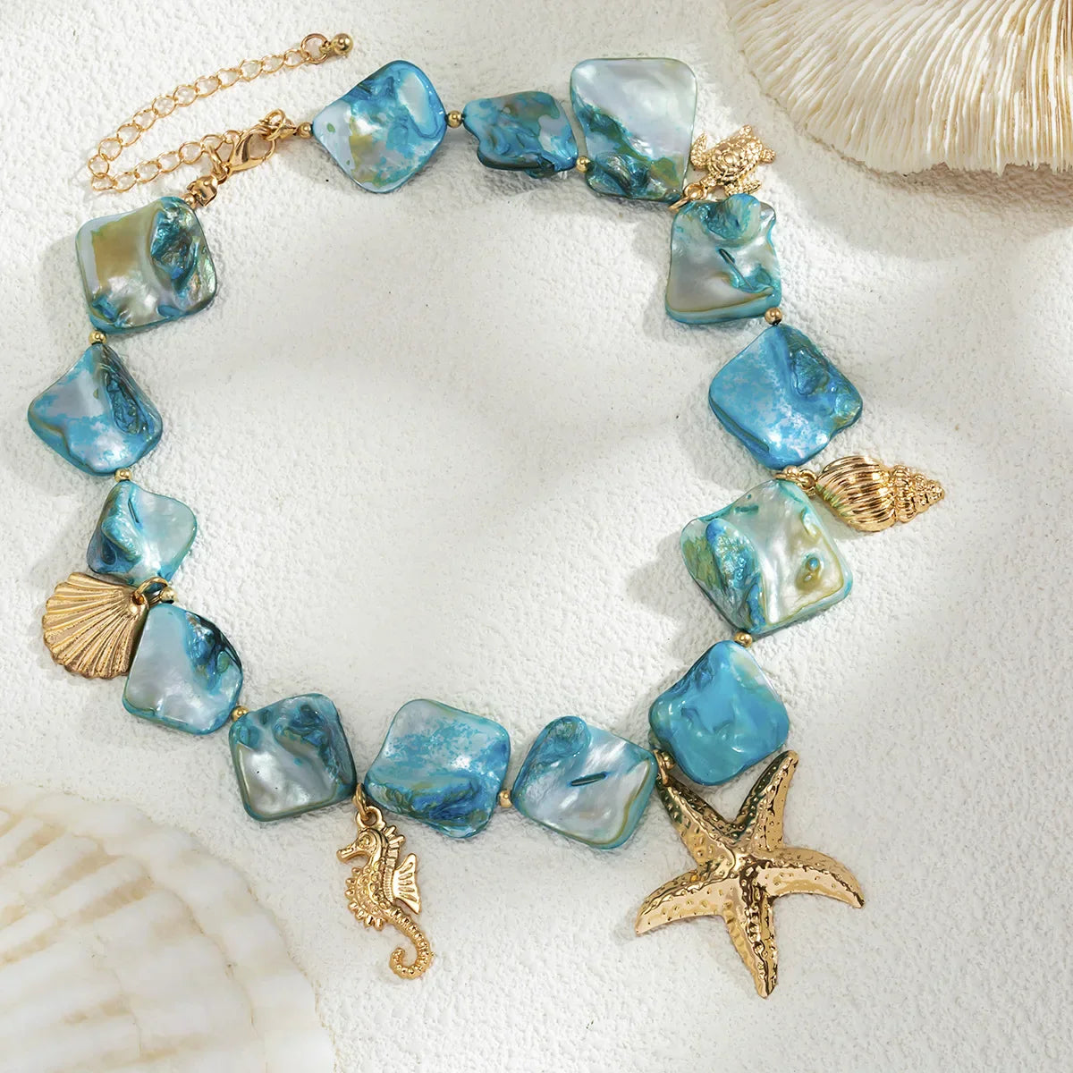 Collar Azul de los Sueños del Océano