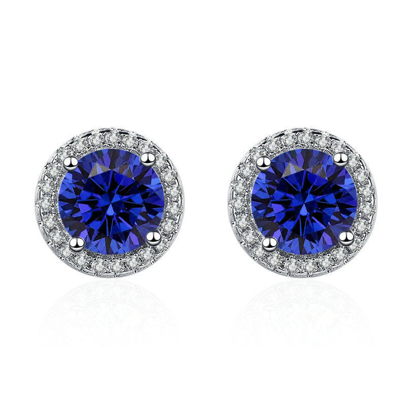 Pendientes Lucia Celestine | Oro Blanco