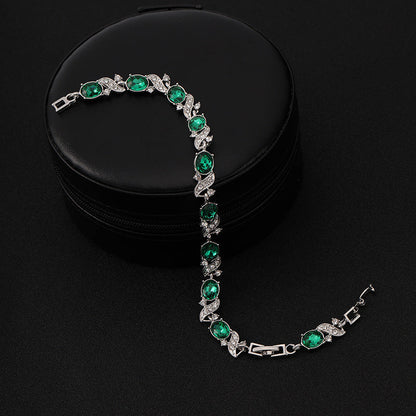 Pulsera Giada Bellini | Oro Blanco
