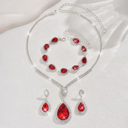 Set de Joyería Thalira Bloodwynne | Oro Blanco