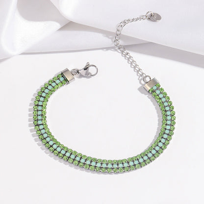 Pulsera Brillo Signature | Oro Blanco