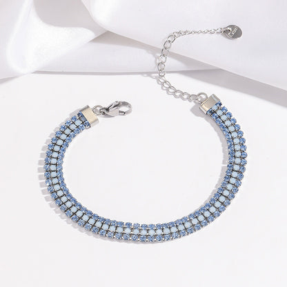 Pulsera Brillo Signature | Oro Blanco