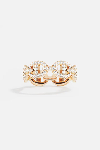 Anillo Isla Marina | Oro Blanco