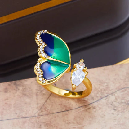 Anillo de los Sueños de la Mariposa Azul