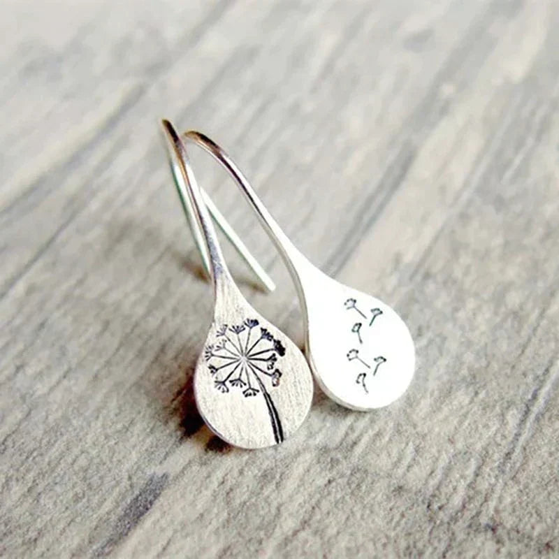 Pendientes de Flores Vintage en Plata 925
