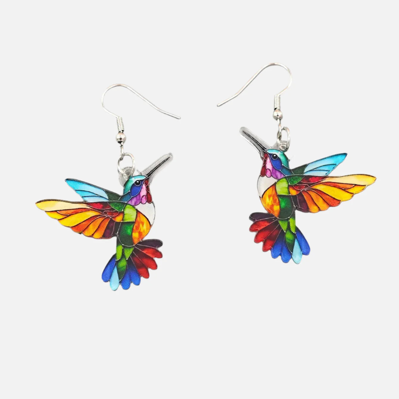 Pendientes de Colibrí Acrílicos