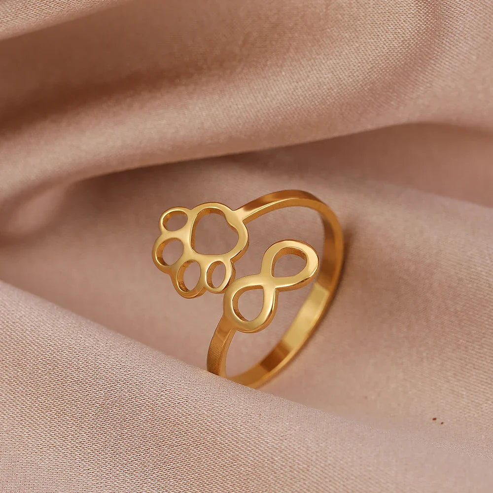 Anillo de Pata con Infinito Ajustable