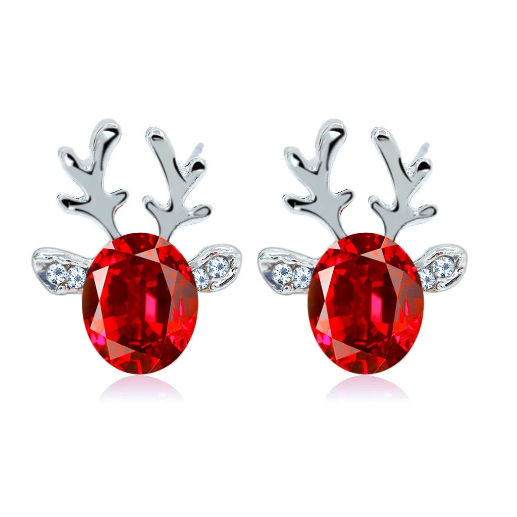 Pendientes de Cristal de Reno Festivos