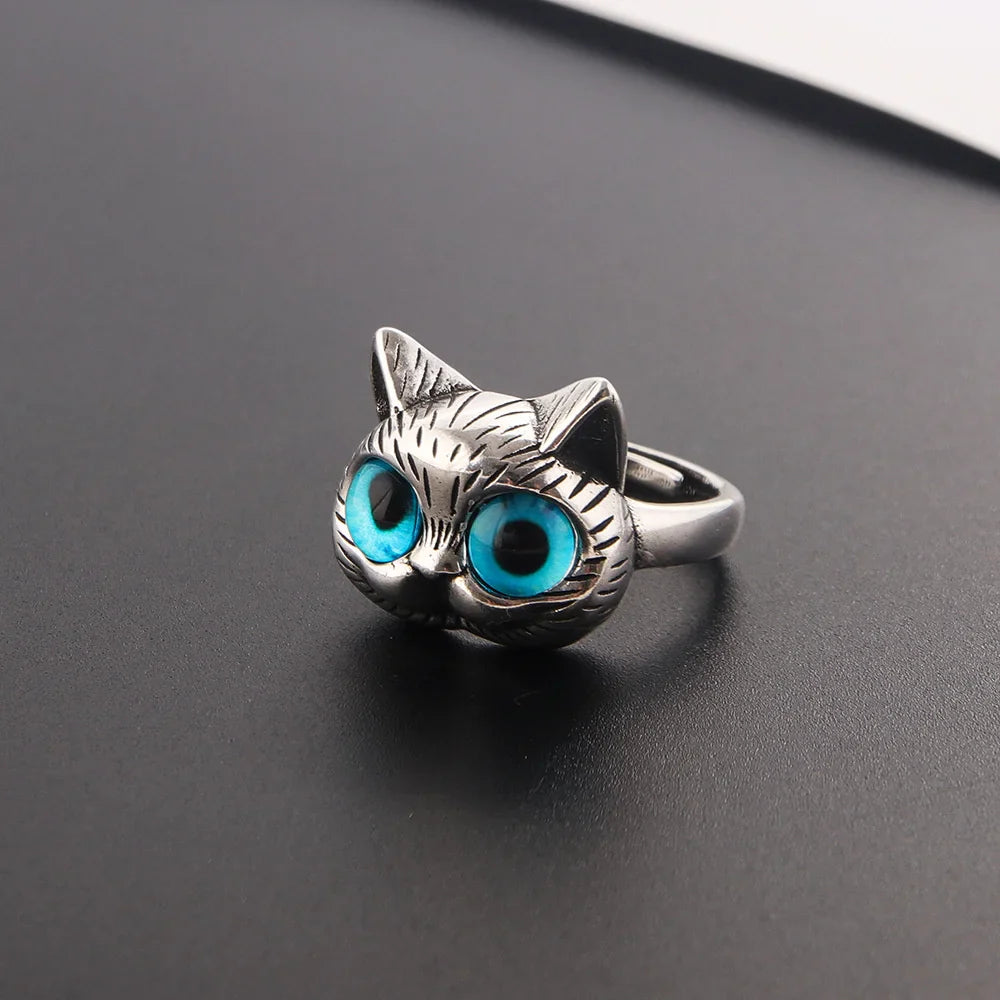 Anillo de Gato de Ojos Azules