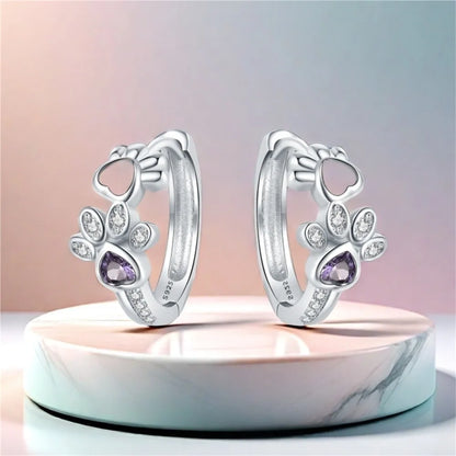 Pendientes de Pata en Plata de Ley 925