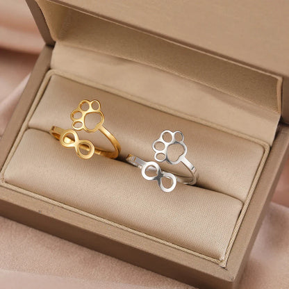 Anillo de Pata con Infinito Ajustable