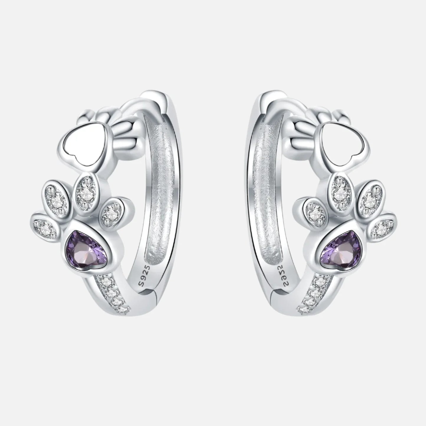 Pendientes de Pata en Plata de Ley 925