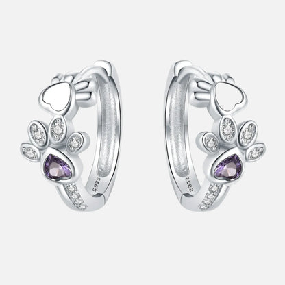 Pendientes de Pata en Plata de Ley 925