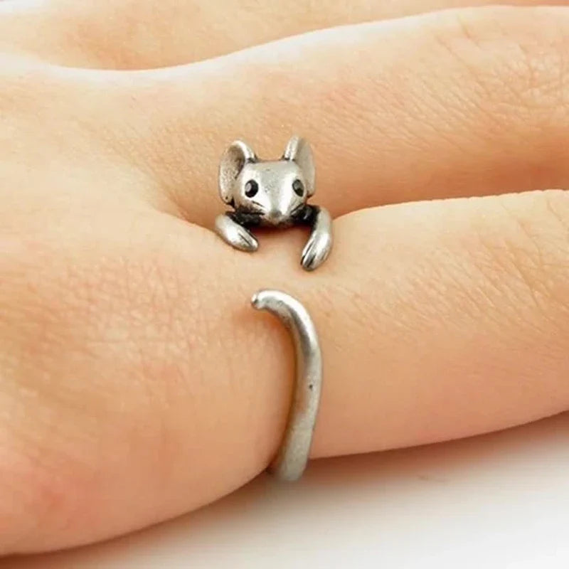 Anillo Enrollable Adorable de Ratón