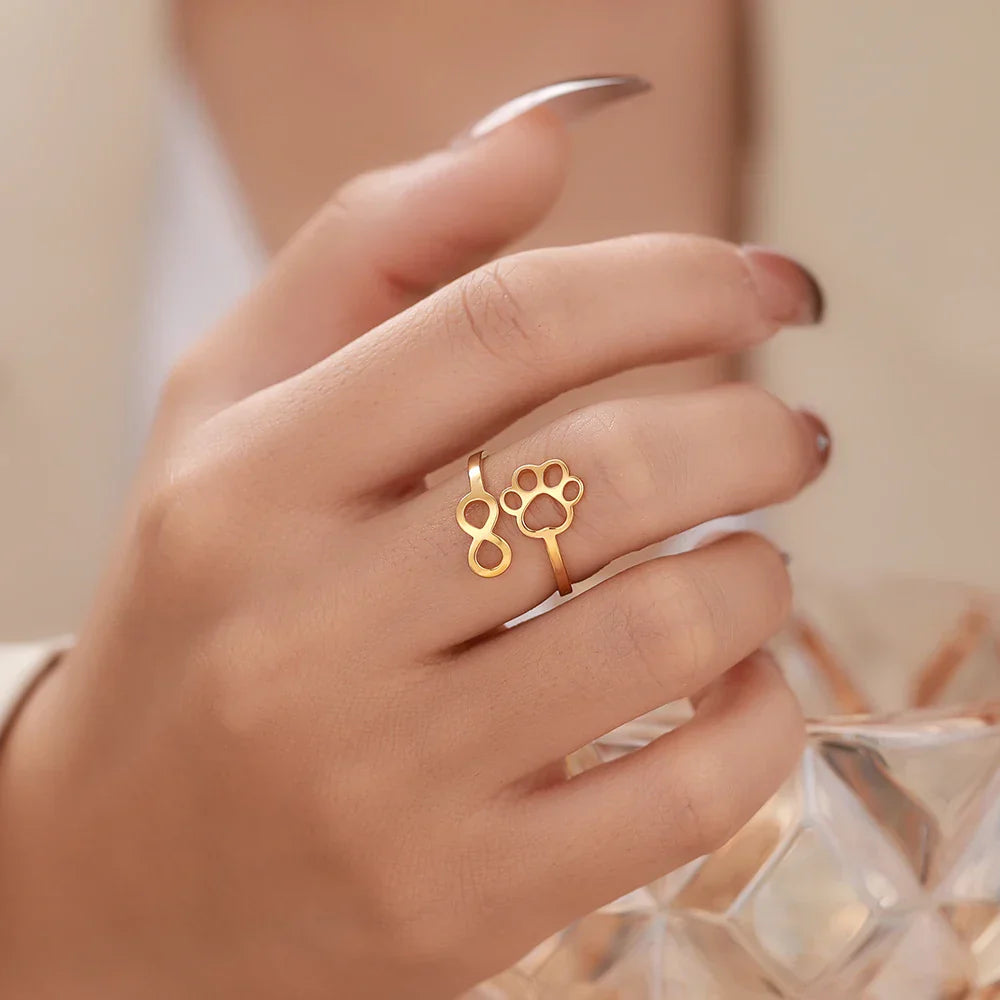 Anillo de Pata con Infinito Ajustable