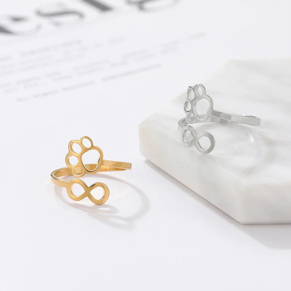 Anillo de Pata con Infinito Ajustable