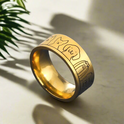 Anillo Ancho de Perro en Acero Inoxidable