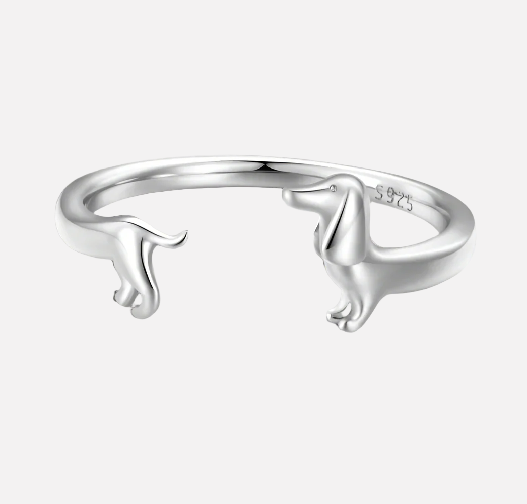 Anillo Enrollable de Dachshund - Por el Amor a Tu Cachorro