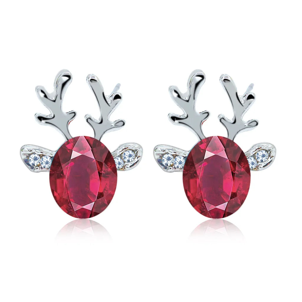 Pendientes de Cristal de Reno Festivos