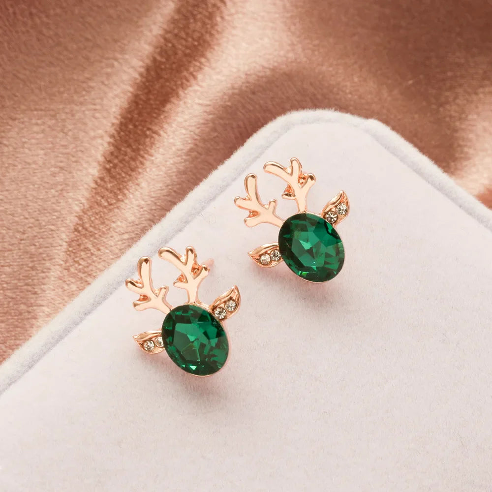 Pendientes de Cristal de Reno Festivos