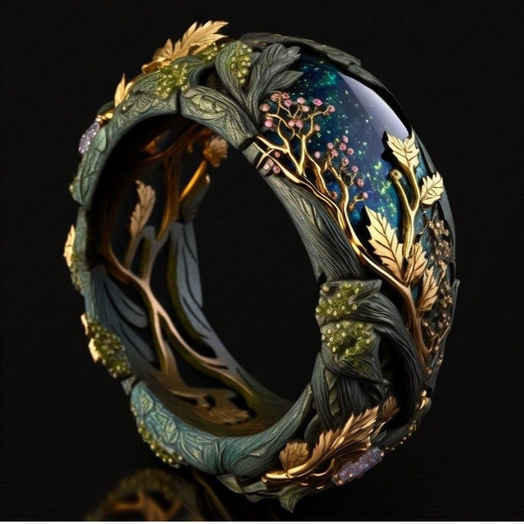 Anillo de Cristal Tierra Exótica