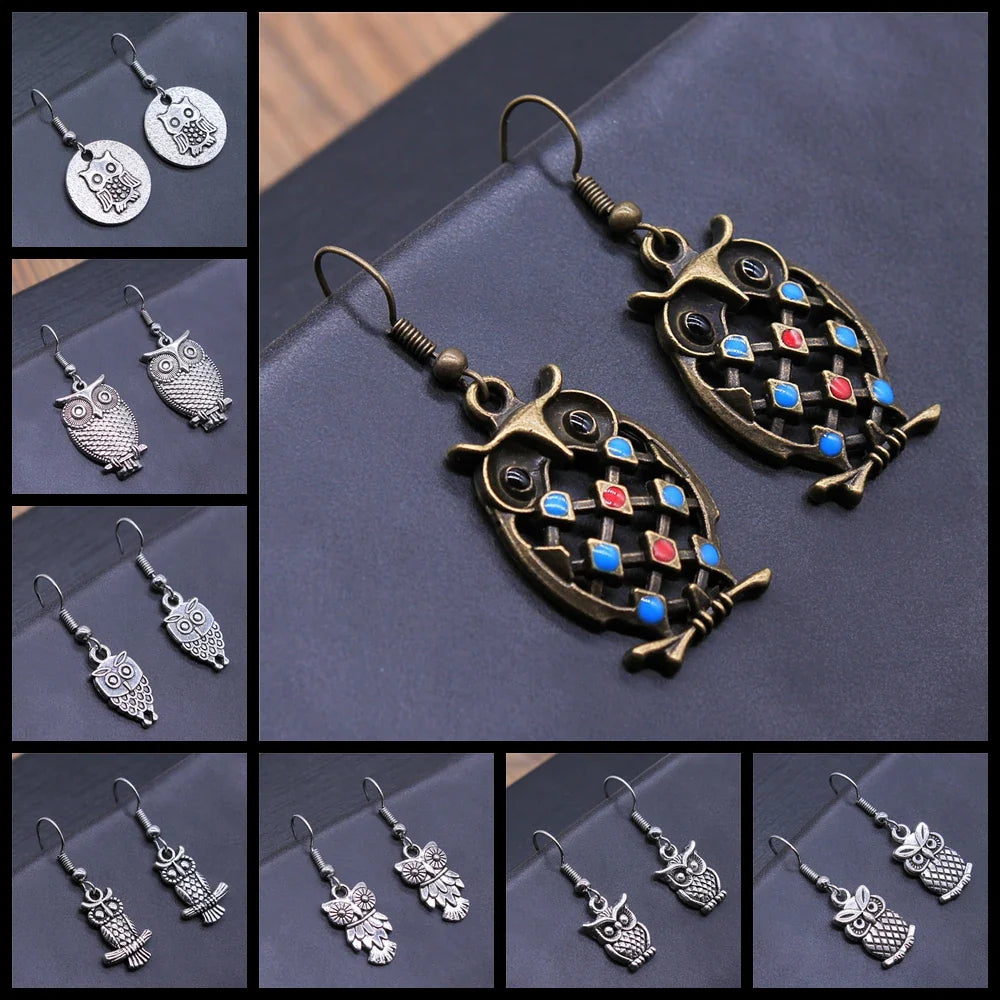 Pendientes Bohemios Vintage de Búho