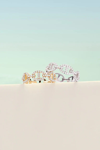 Anillo Isla Marina | Oro Blanco