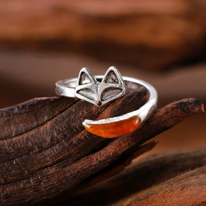 Anillo Vintage del Espíritu del Zorro