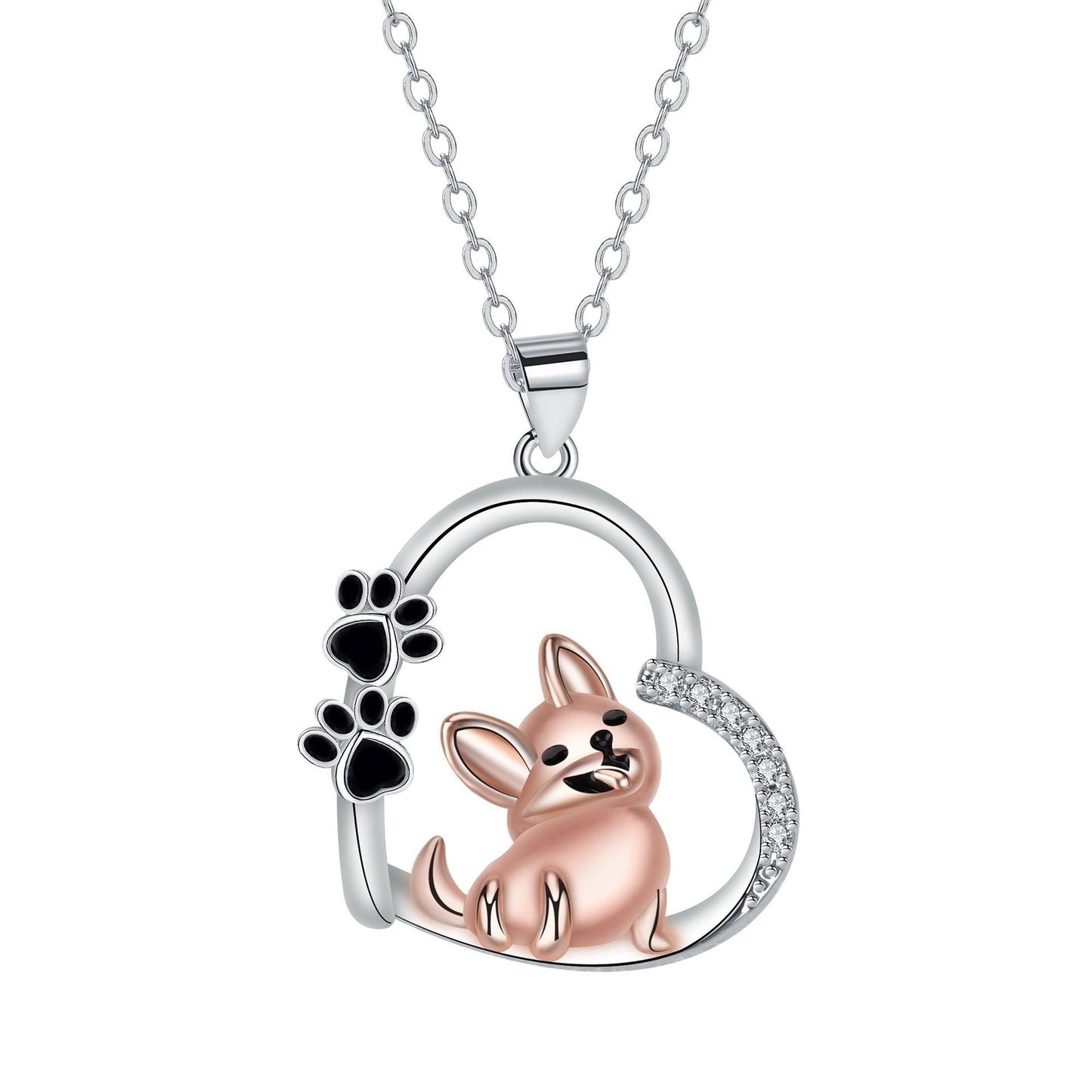 Collar de Perro en Forma de Corazón