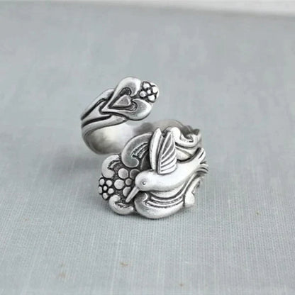 Anillo de Flor de Colibrí