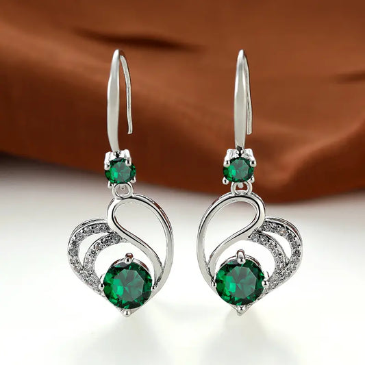 Aretes Seraphina Duval | Oro Blanco