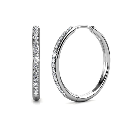 Aretes Sorel Pavé | Oro Blanco