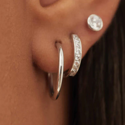 Aretes Noemie Sorel | Oro Blanco