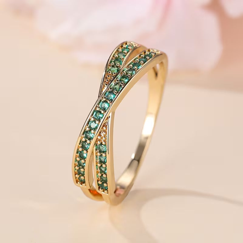Anillo Emerald Flow | Oro