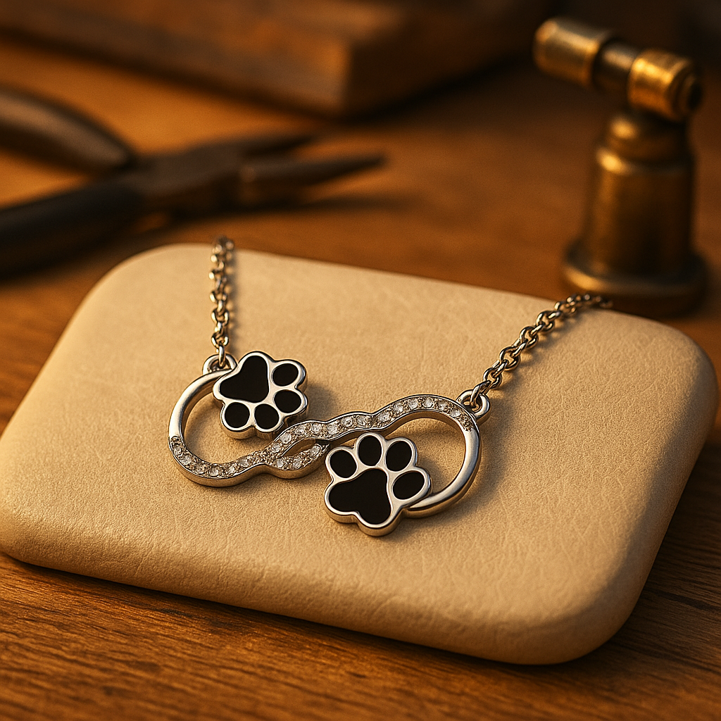 Collar de Símbolo Infinito con Zirconia
