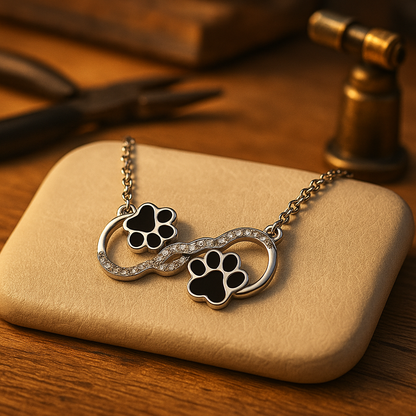 Collar de Símbolo Infinito con Zirconia