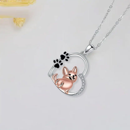 Collar de Perro en Forma de Corazón